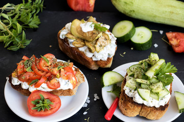 Dreierlei Bruschetta