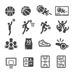 Naklejka premium basketball icon