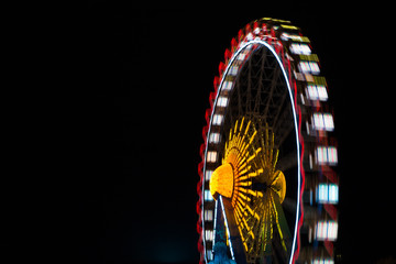 ferris wheel by night in Berlin 