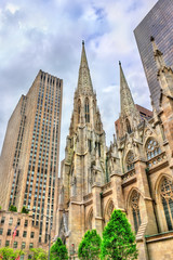 Obraz na płótnie Canvas The Cathedral of St. Patrick in Manhattan, New York City