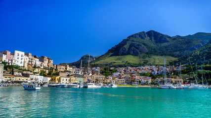 Naklejka premium Harbor Castellammare del Golfo, Sicily