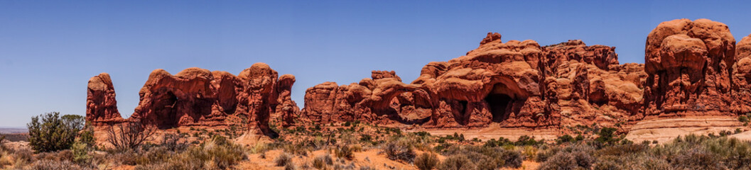 Fototapeta na wymiar Desert Stones and Monuments Moab, Utah, USA