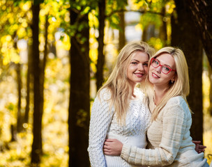 Fototapeta premium Beautiful woman on walk portrait