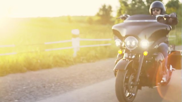 Close up of a high power motorcycle