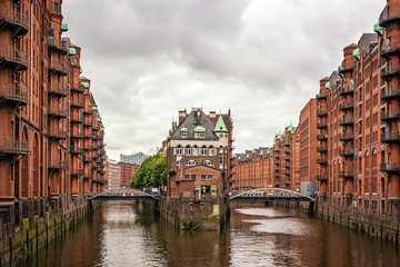 Naklejka premium Speicherstadt Hamburg