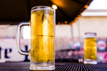 Cold Beer in glass mug