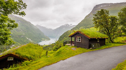 Grass roof overlook