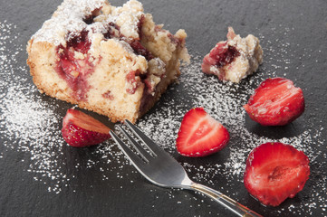 Cake with strawberries