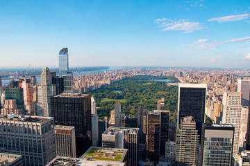 Fototapeta na wymiar New York skyline with Central Park, United States