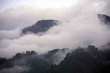 Mountain range landscape