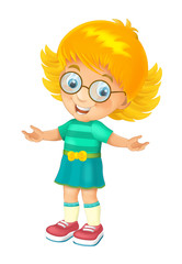 Cartoon child - isolated - illustration for children