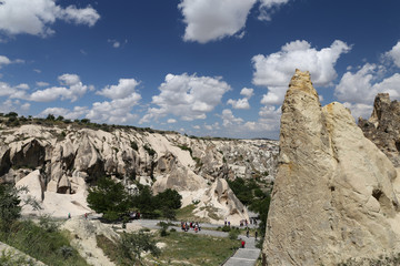 Fototapeta premium Rock Formations in Cappadocia, Turkey