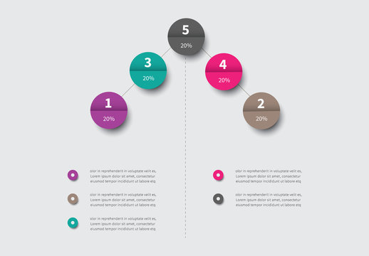 Infographic arrow layout