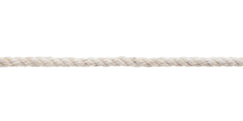 White rough rope close up