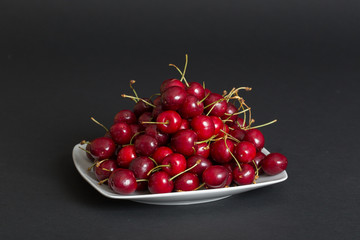 cherries on a plate