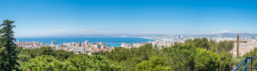 Naklejka na ściany i meble Cityscape of Marseille