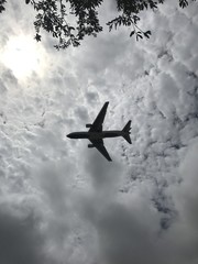 Airplane in the sky) Doral, Miami, FL