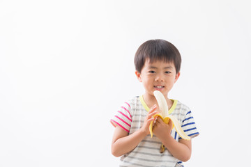 バナナ・男の子(白バック)