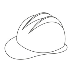 Industrial helmet vector