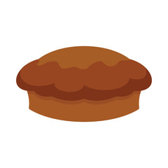 Pie colorful bakery product icon
