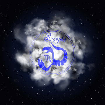 Scorpio Astrology constellation of the zodiac smoke