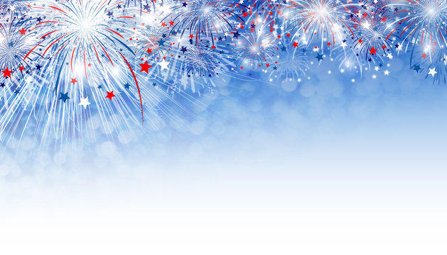Fireworks background design with copy space