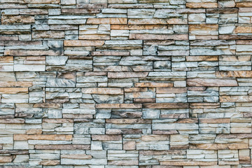 Color stone wall.
