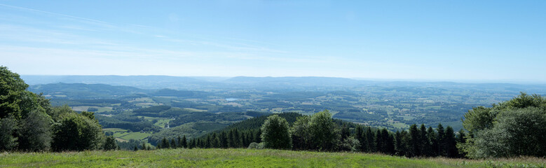 Fototapeta na wymiar View of Mount Beuvray