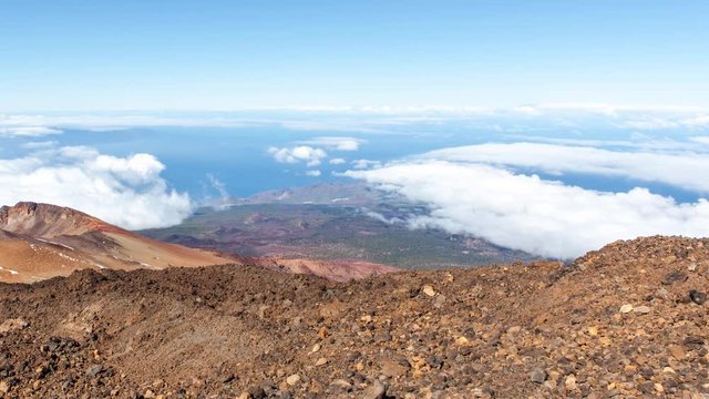 Mt. Teide Panorama (time lapse, 4k, UHD)