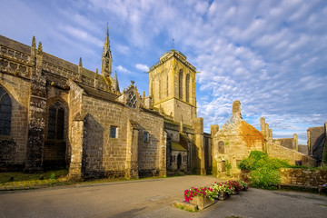 Fototapeta na wymiar das mittelalterliche Dorf Locronan in der Bretagne - medieval village of Locronan, Brittany