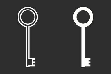 Key - vector icon.