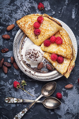 Pancakes with berries