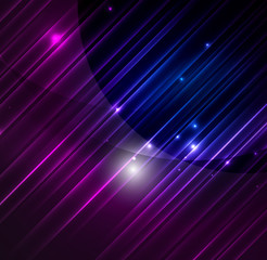 Glowing futuristic lines