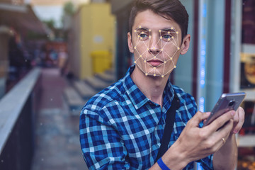 Concept of a new technology of face recognition on polygonal grid is constructed by points of IT security and protection