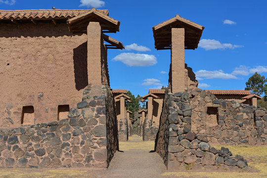 Peru raqchi inca archaeological site