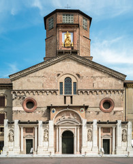 Fototapeta na wymiar front view of the Dome of Reggio Emilia, Emilia Romagna, Italy