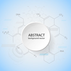 Abstract molecules medical background concept template design Vector Illustration.