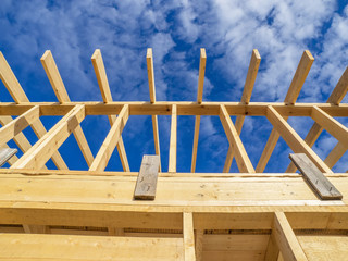 Construction of a frame house