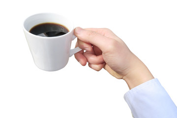 hand holding cup of coffee