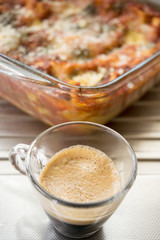 short espresso coffee