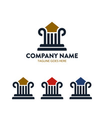 Fototapeta premium Attorney Law and Justice Logo Template
