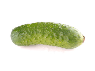 Cucumber on white background