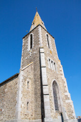 Fototapeta na wymiar Eglise Notre Dame de Ardevon, Manche, france