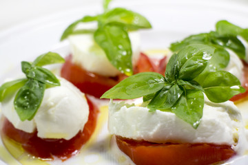 insalata caprese mozzarella pomodoro e basilico 