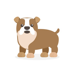 Vector illustration of a dog. Children's stylized picture.