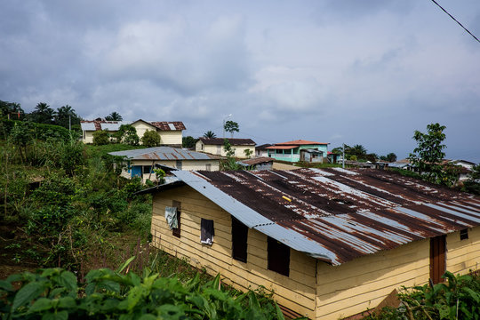 Simple Village in Equatorial Guinea