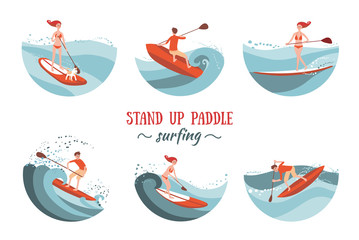 Stand Up Paddle Surfing Set