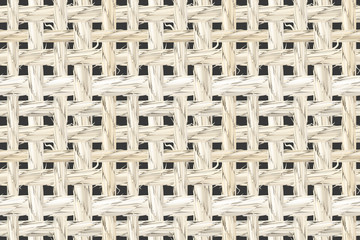 Light linen texture seamless pattern vector illustration. Close up of realistic white color flax material woven fabric.