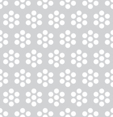 abstract geometric seamless floral pattern vector