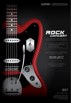 Rock Concert Poster Background Template